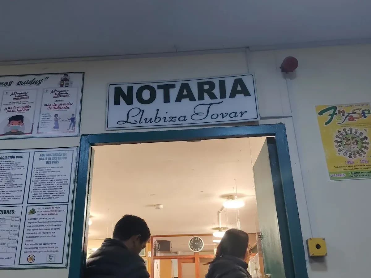 Notaría Llubiza Tovar