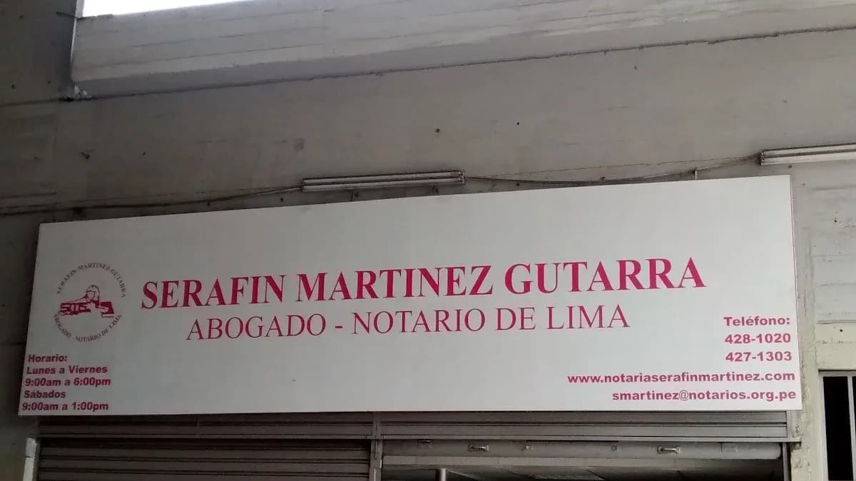 Notaría Serafín Martínez Gutarra