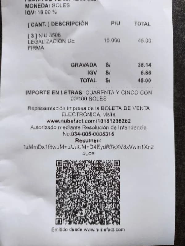 Reseña de Cluber Chavez Reyna para NOTARIA ALMEIDA