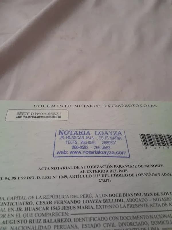 Atención notarial en Notaría Loayza