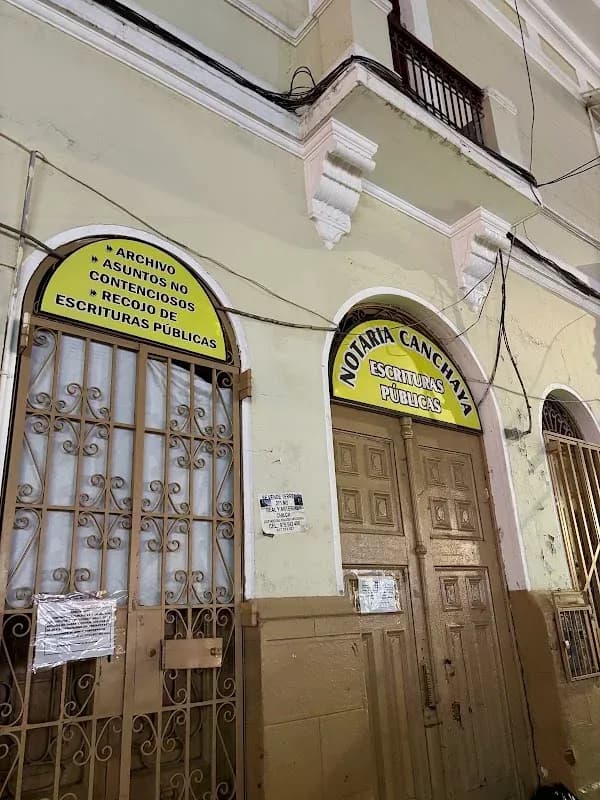 Atención notarial en Notaría Canchaya