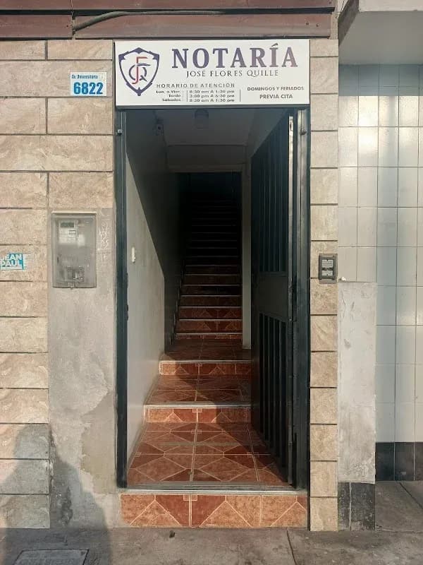 Atención notarial en NOTARIA FLORES QUILLE