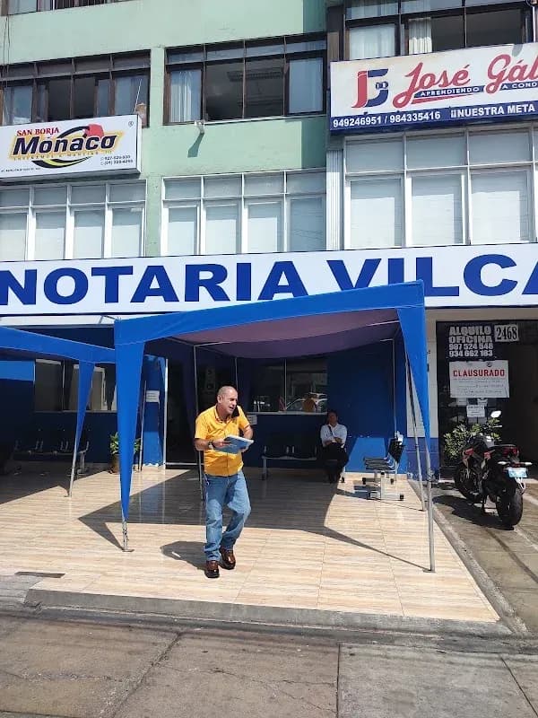 Atención notarial en Notaría Vilca Monteagudo