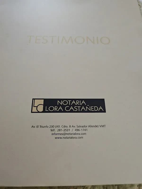 Reseña de Ricardo P para Notaría Lora Castañeda